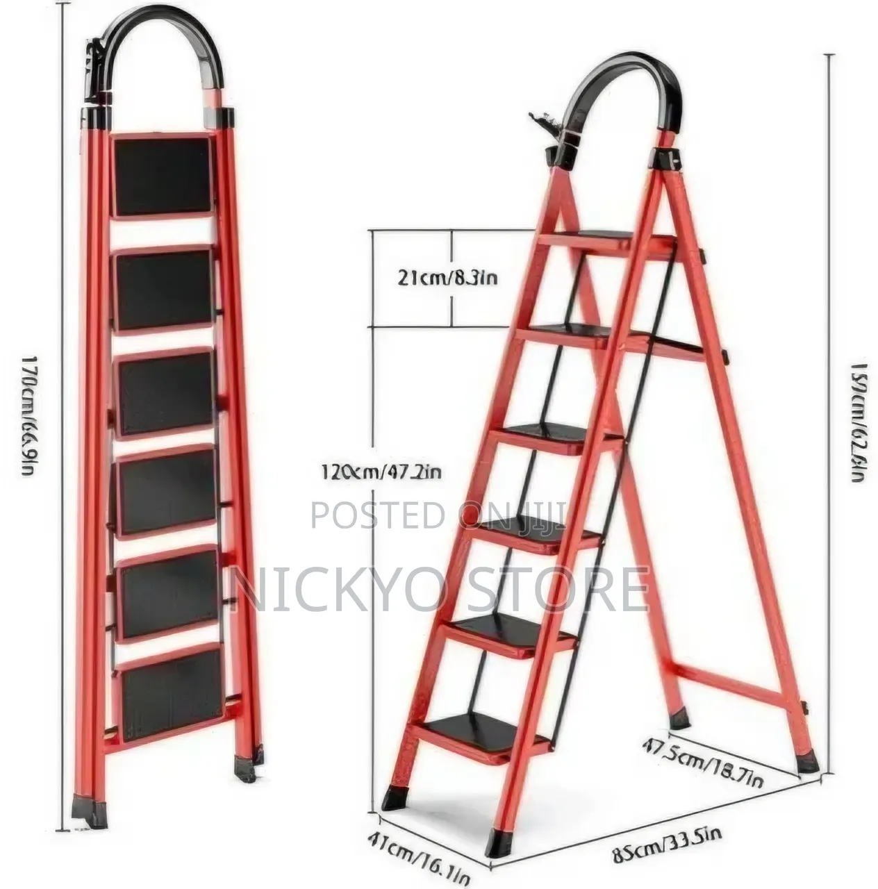 6-step Folding Ladder – Strong, Stable Safe