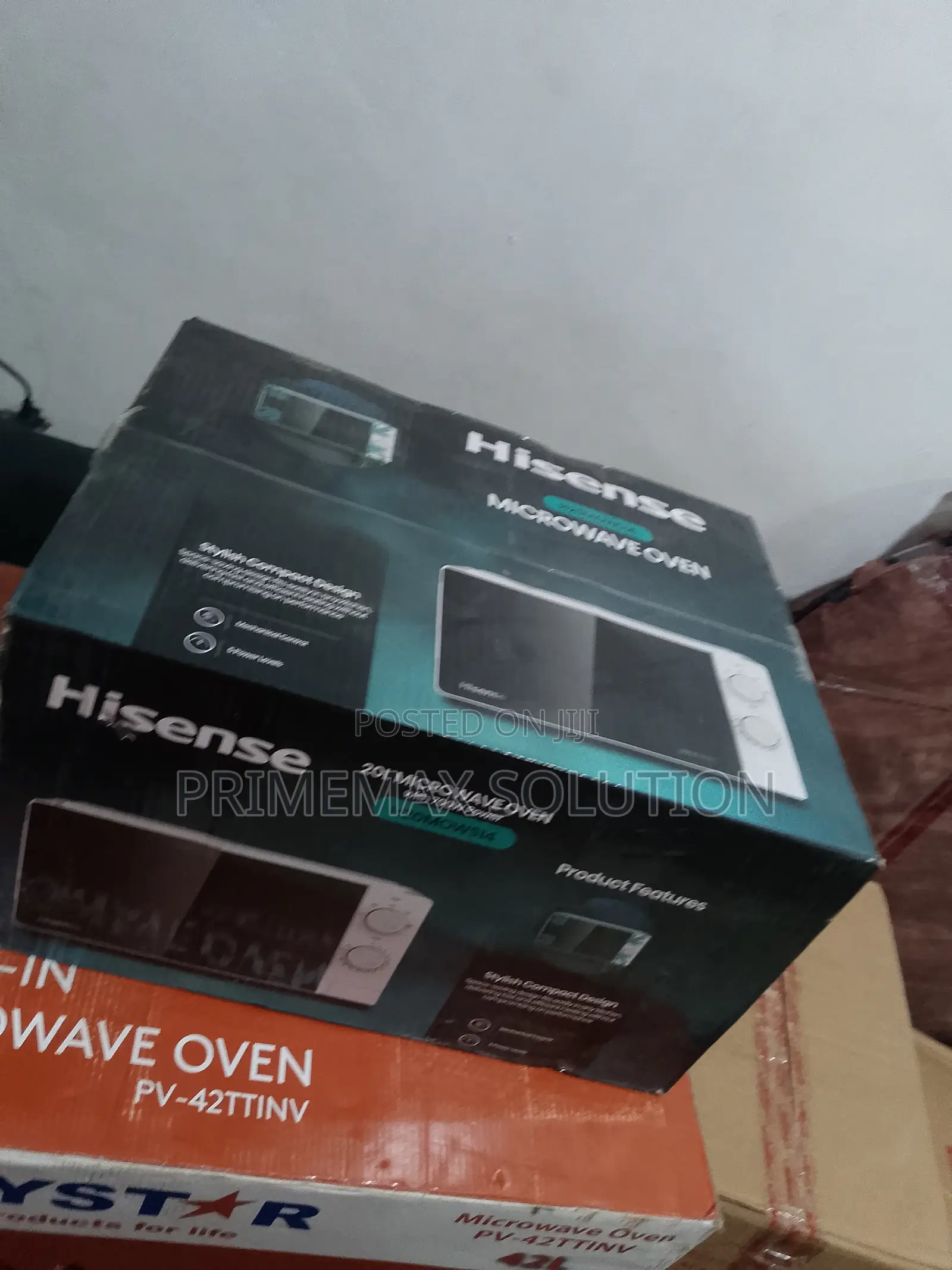 Hisense Microwave Oven - Easy Manual Knobs, 5 Levels, Compact White