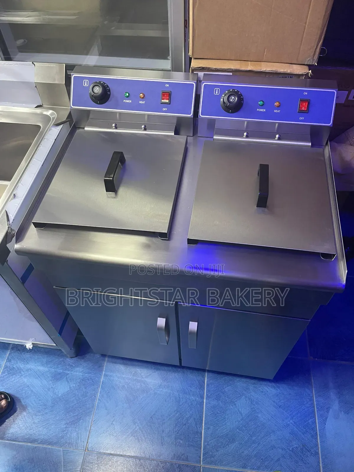 32l Double Basket Fryer With Cabinet