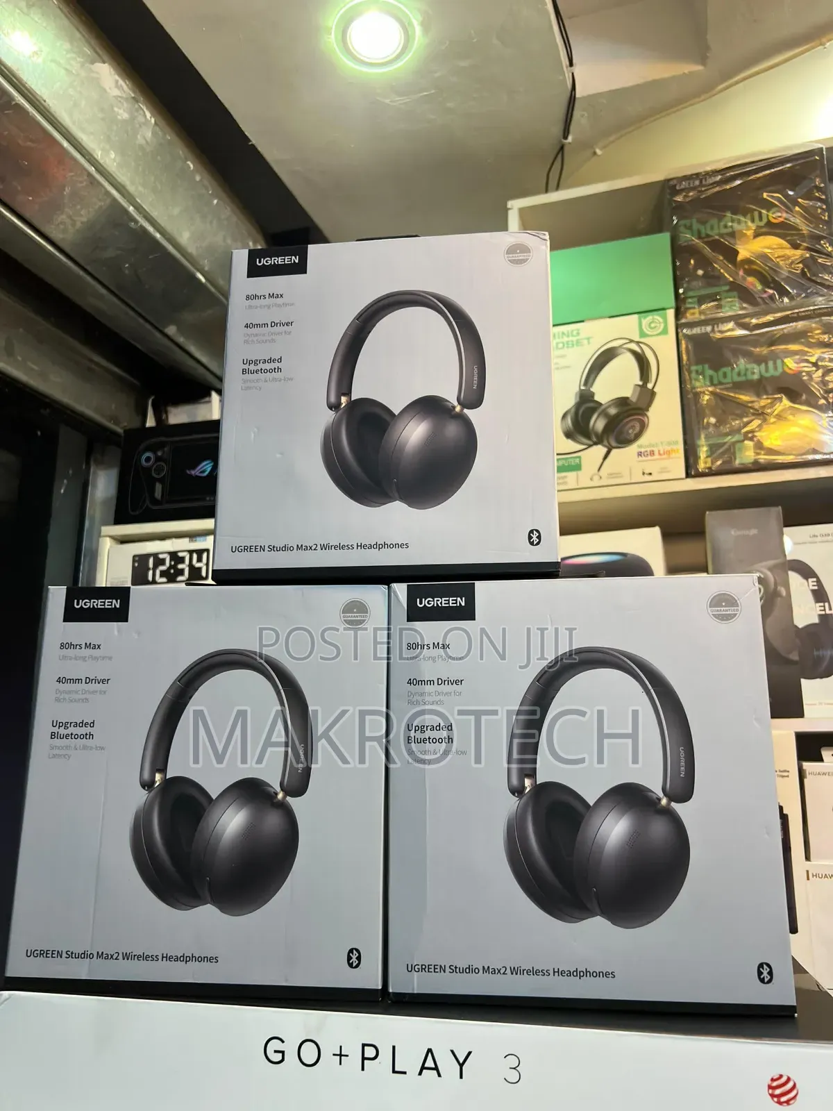 Ugreen Studio Max2 80hrs Wireless Headphone Black –