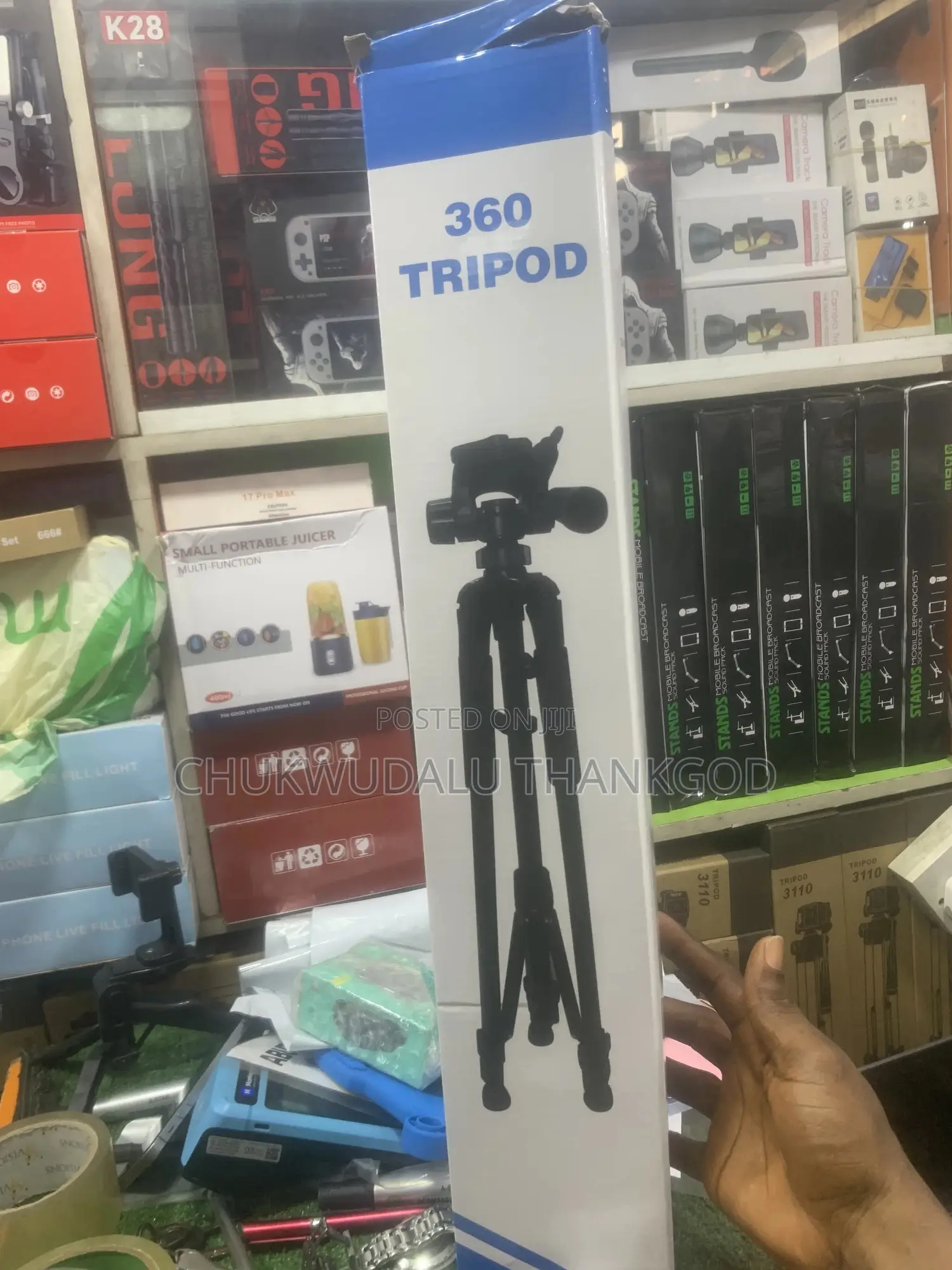 Auto Face Tracking Quadrapod 360 Rotation Stand Handheld Stabilizer