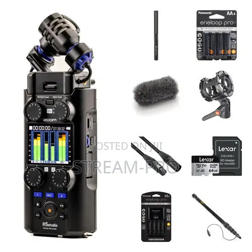 Zoom H5studio Handy Recorder With 32-bit Float Recording Booming Kit