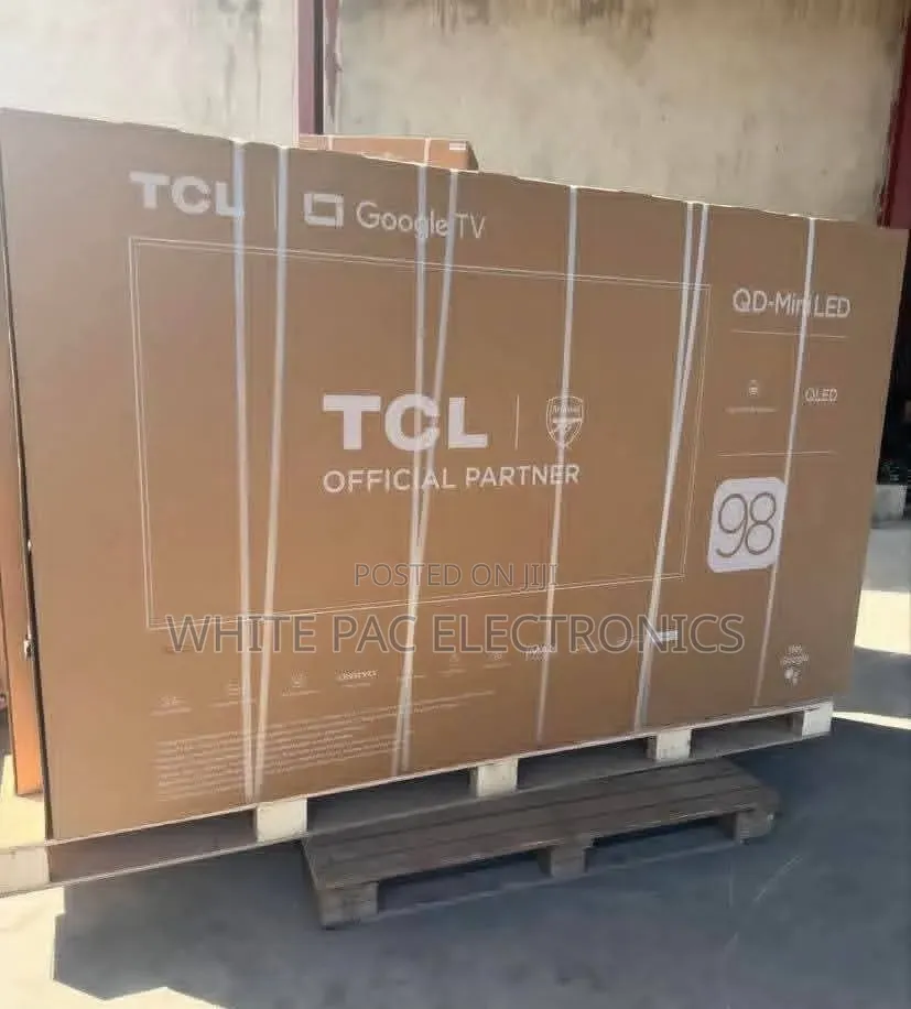 TCL 98"Inch's Qled Google Smart Frameless Tv >Voice Control Internet