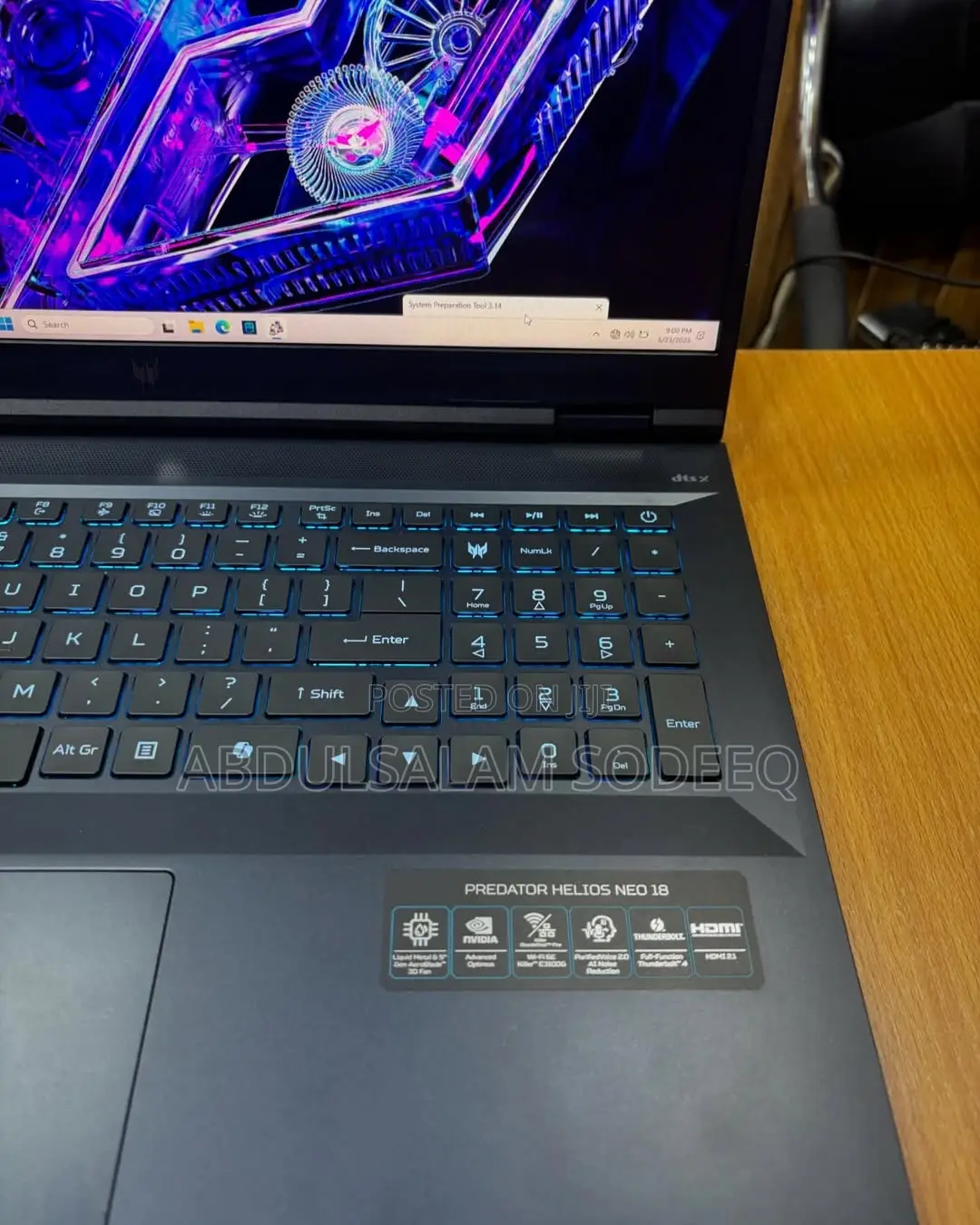 Laptop Acer Predator Helios Neo 16 40GB Intel Core i7 SSD 1T