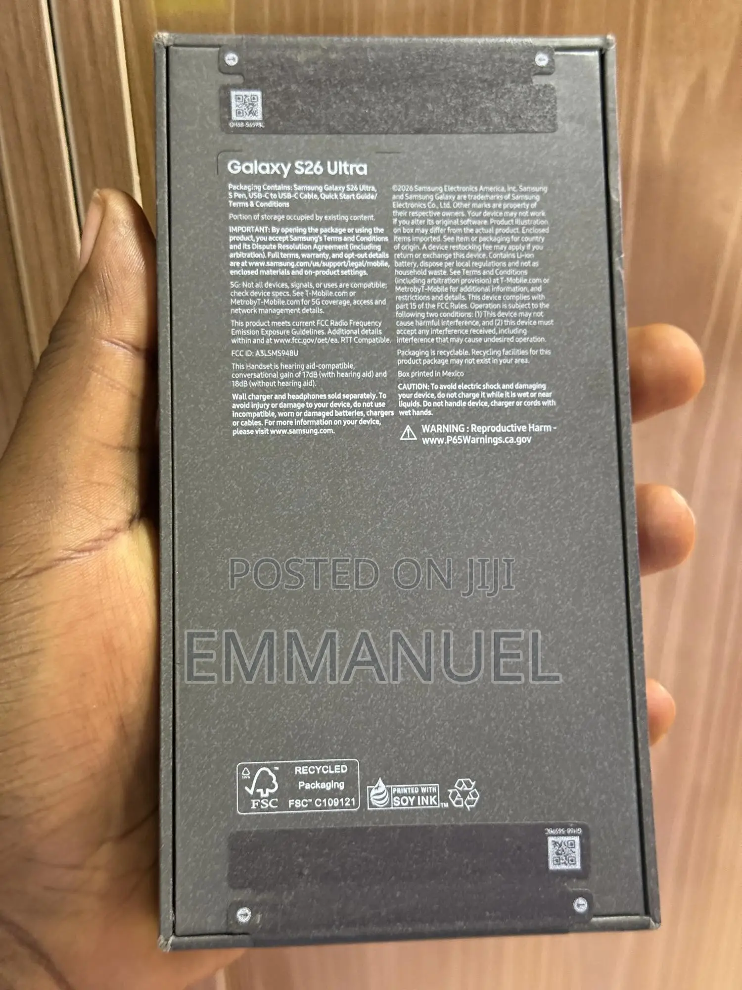 New Samsung Galaxy S26 Ultra 5G 512 GB Black
