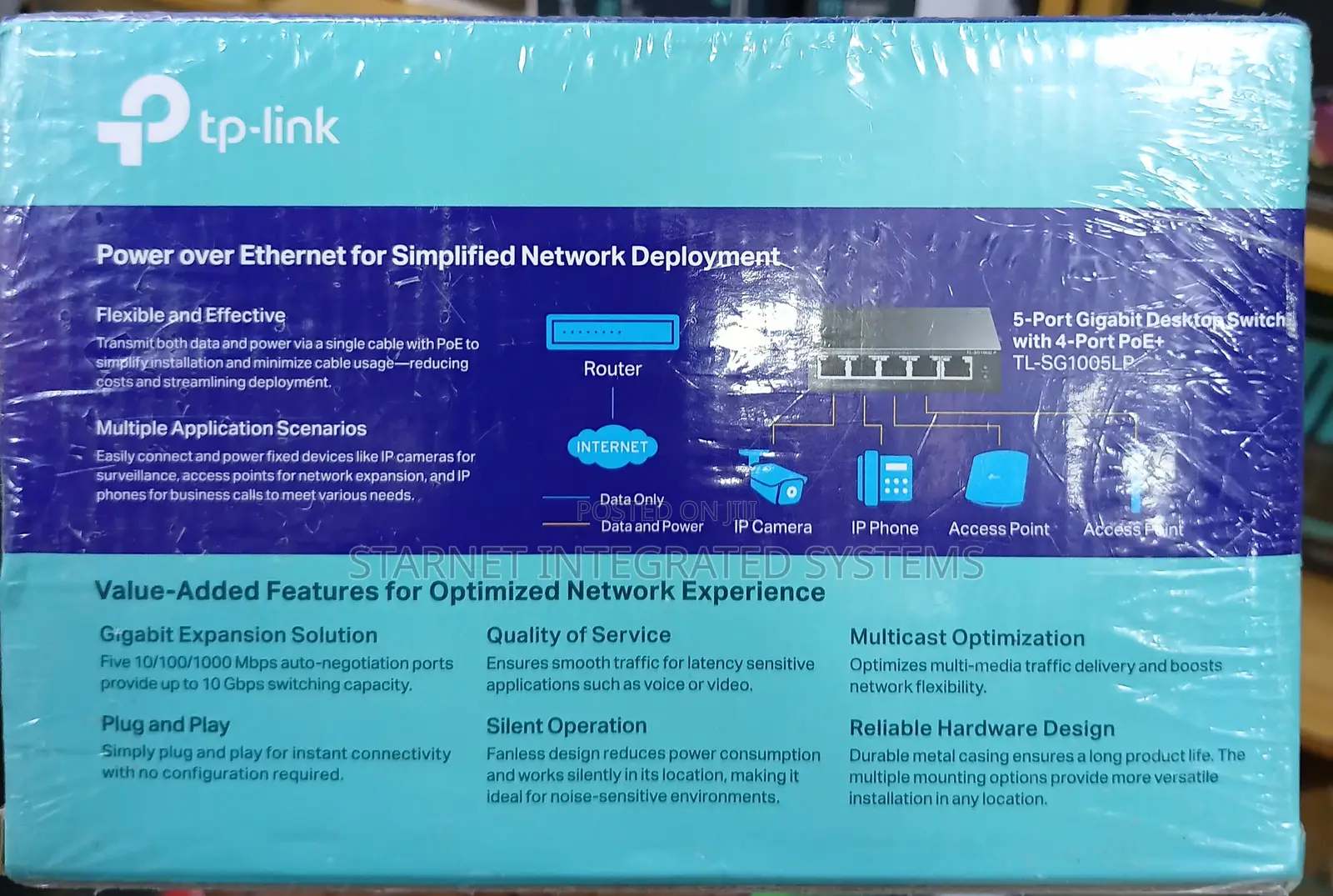 Tp-Link 5 Port 10/100/100 MBPS Gigabit Network Poe+ Switch