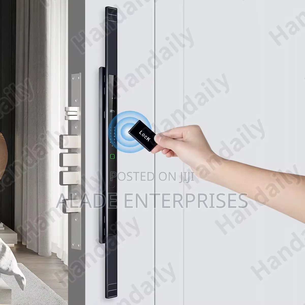 3d Latest Long Ip67 Waterproof Smart Door Lock Palm Biometric Tuya App