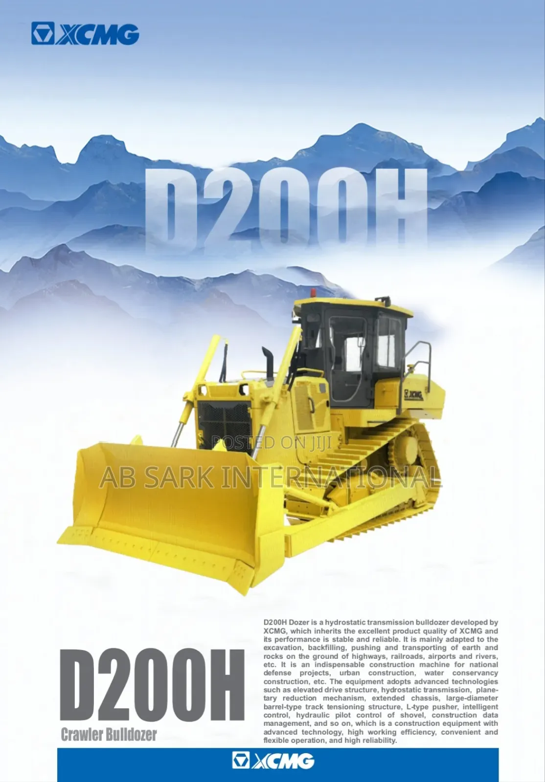 XCMG Crawler Bulldozer D200h