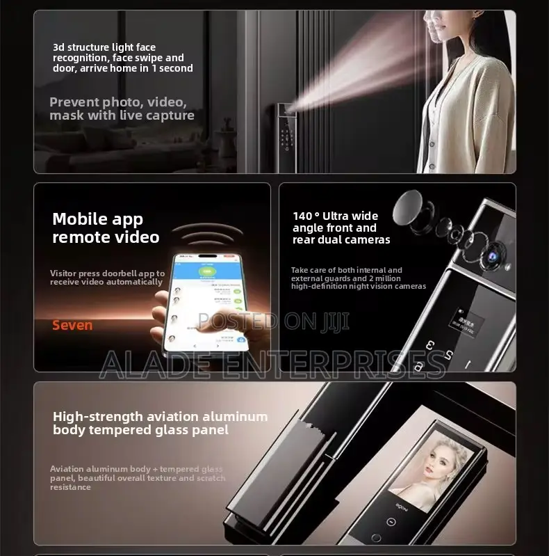 Automatic 3d Face Palm Vein Recognition Memory Cloud Door Lock
