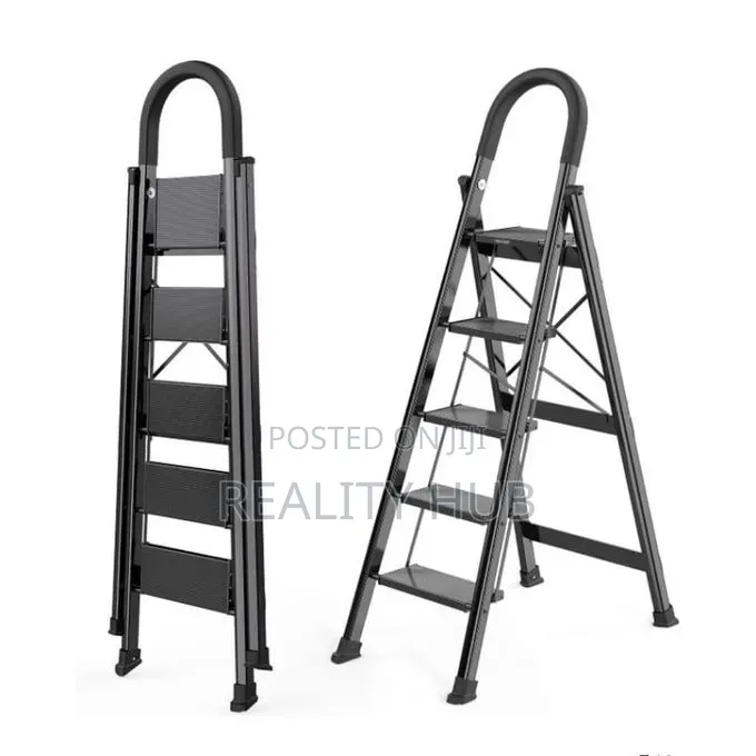 Tek 5 Step Ladder With Wide Non-slip Pedal And Comfort Handgrip