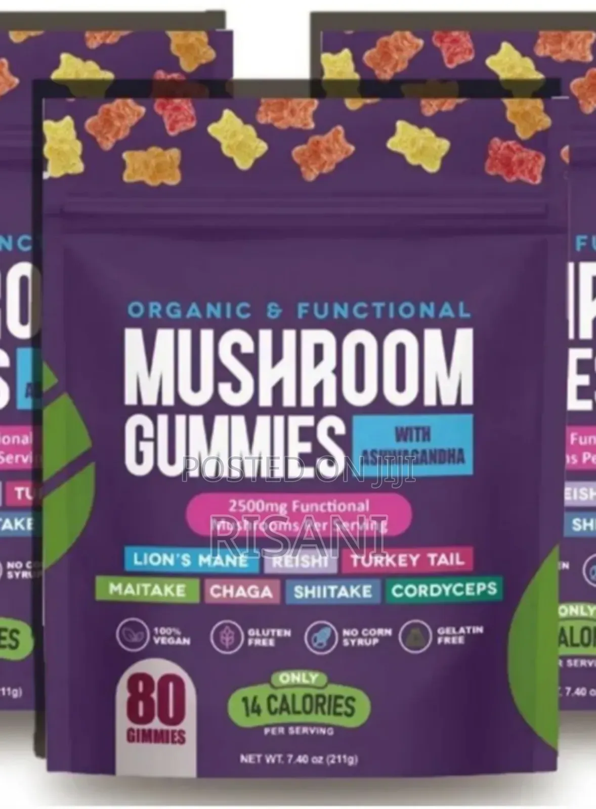 Mushroom Complex Gummies With Ashwghandha for Overall Well Being