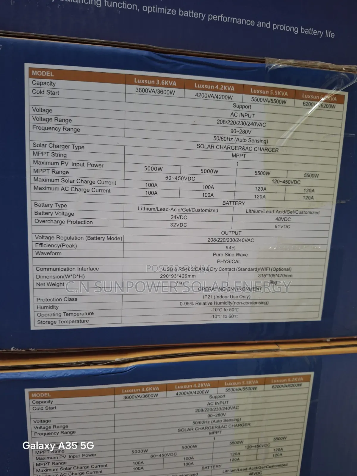 4.2kvs/24 Luxsun Hybrid Solar Inverter
