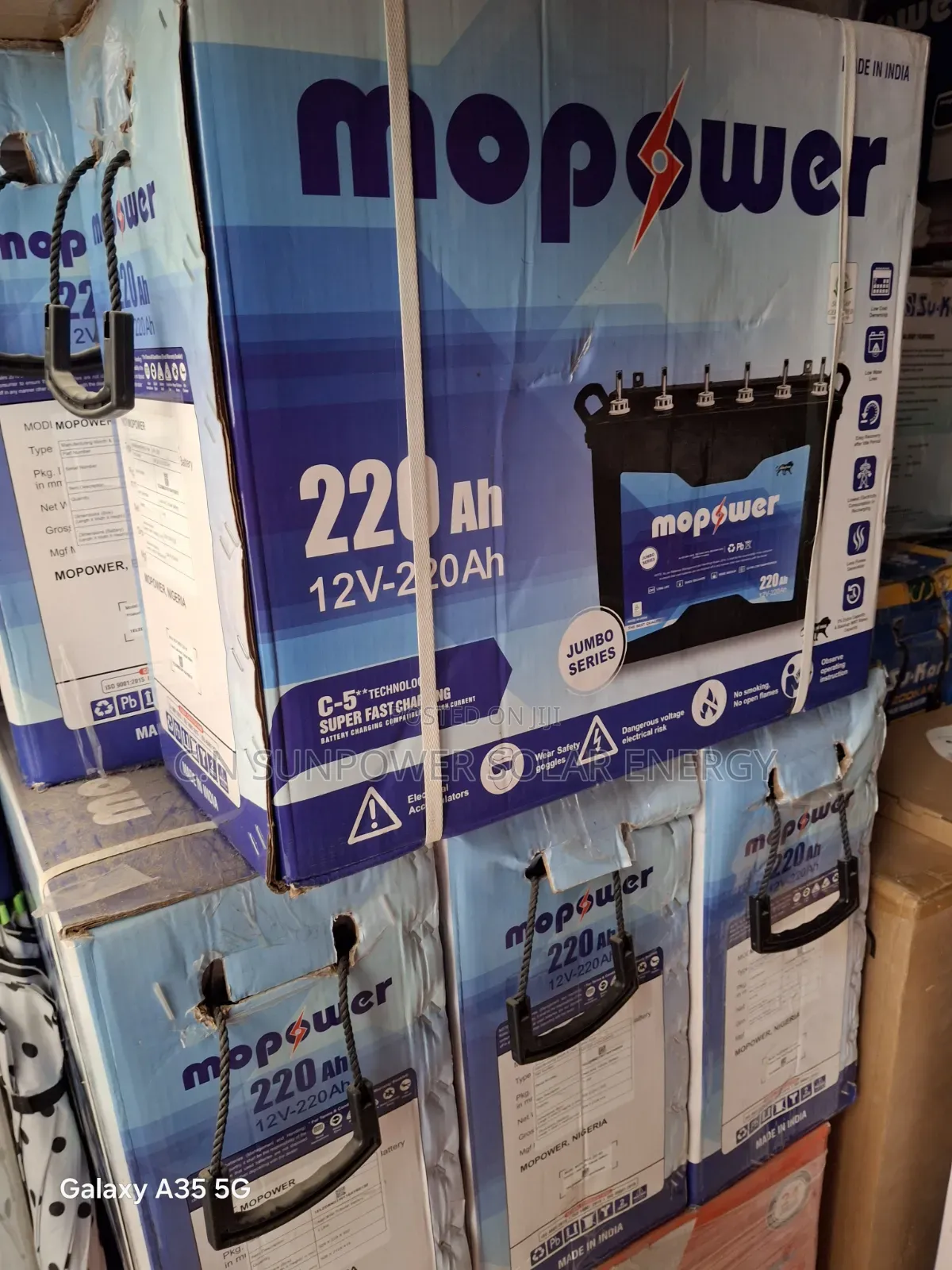 220ahs/12v Mopower Tubular Battery