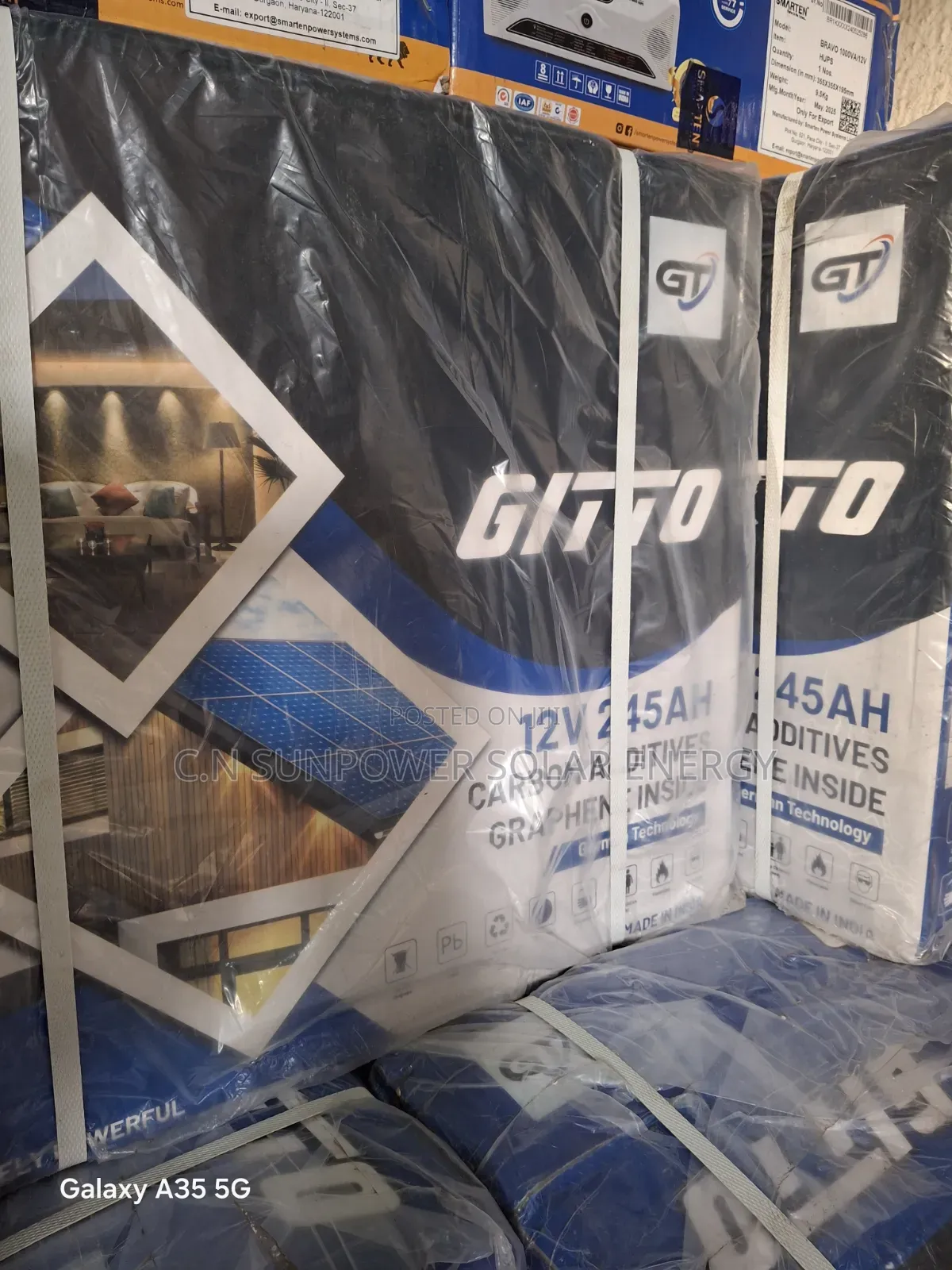 245ahs/12v Gitto Tubular Battery