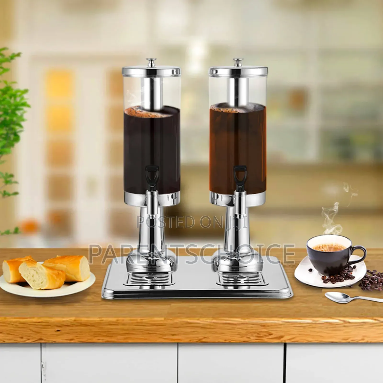 Dual Head Beverage Dispenser 6l Stainless Steel