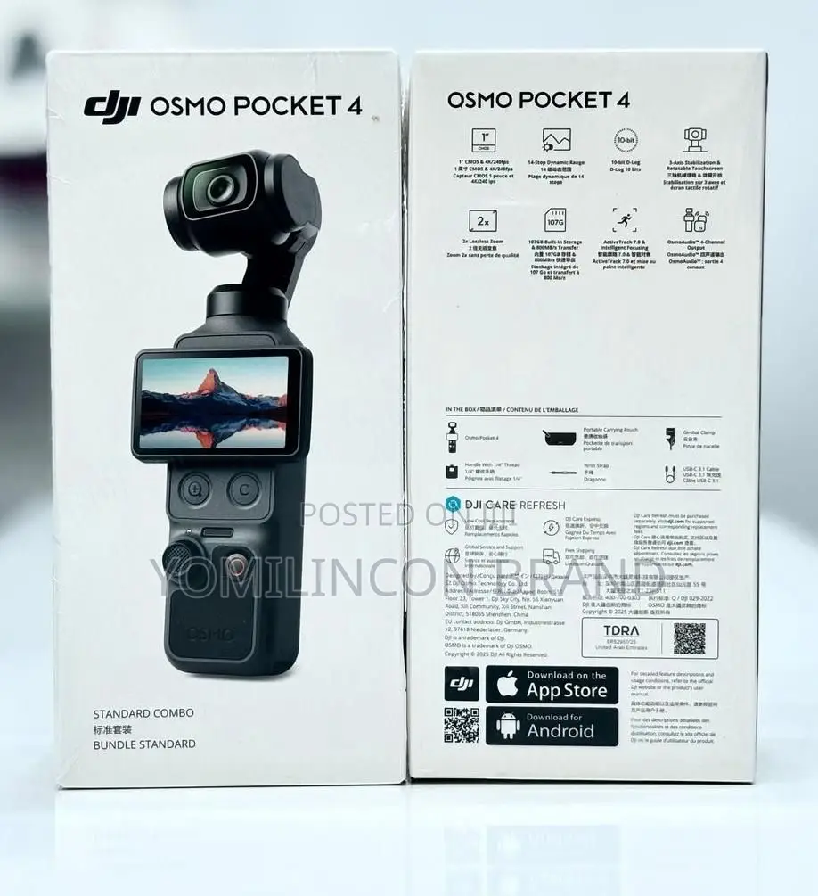 Dji Osmo Pocket 4 Handheld Camera (Creator Combo)
