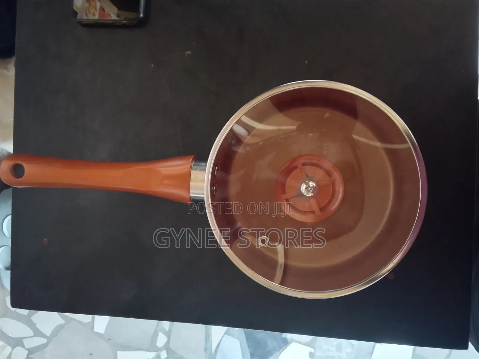16cm Copper Saucepan With Lid
