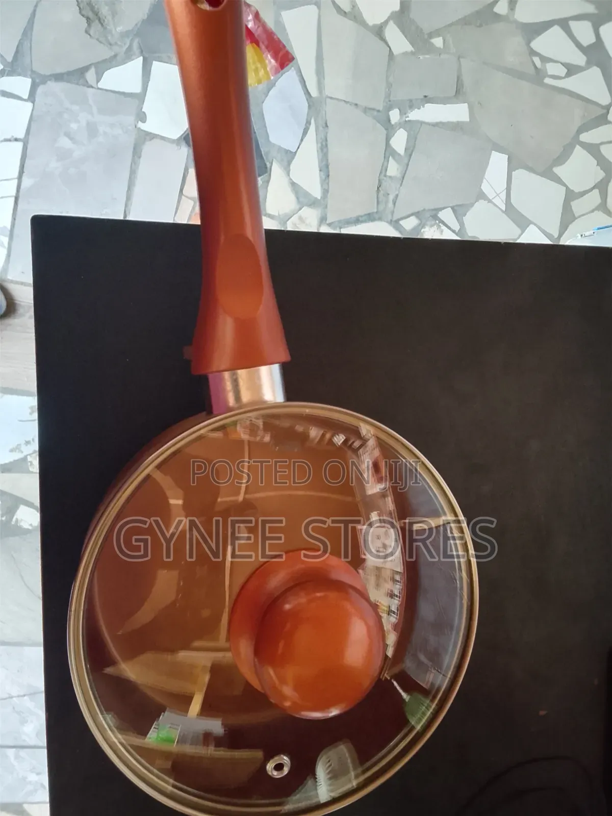 16cm Copper Saucepan With Lid