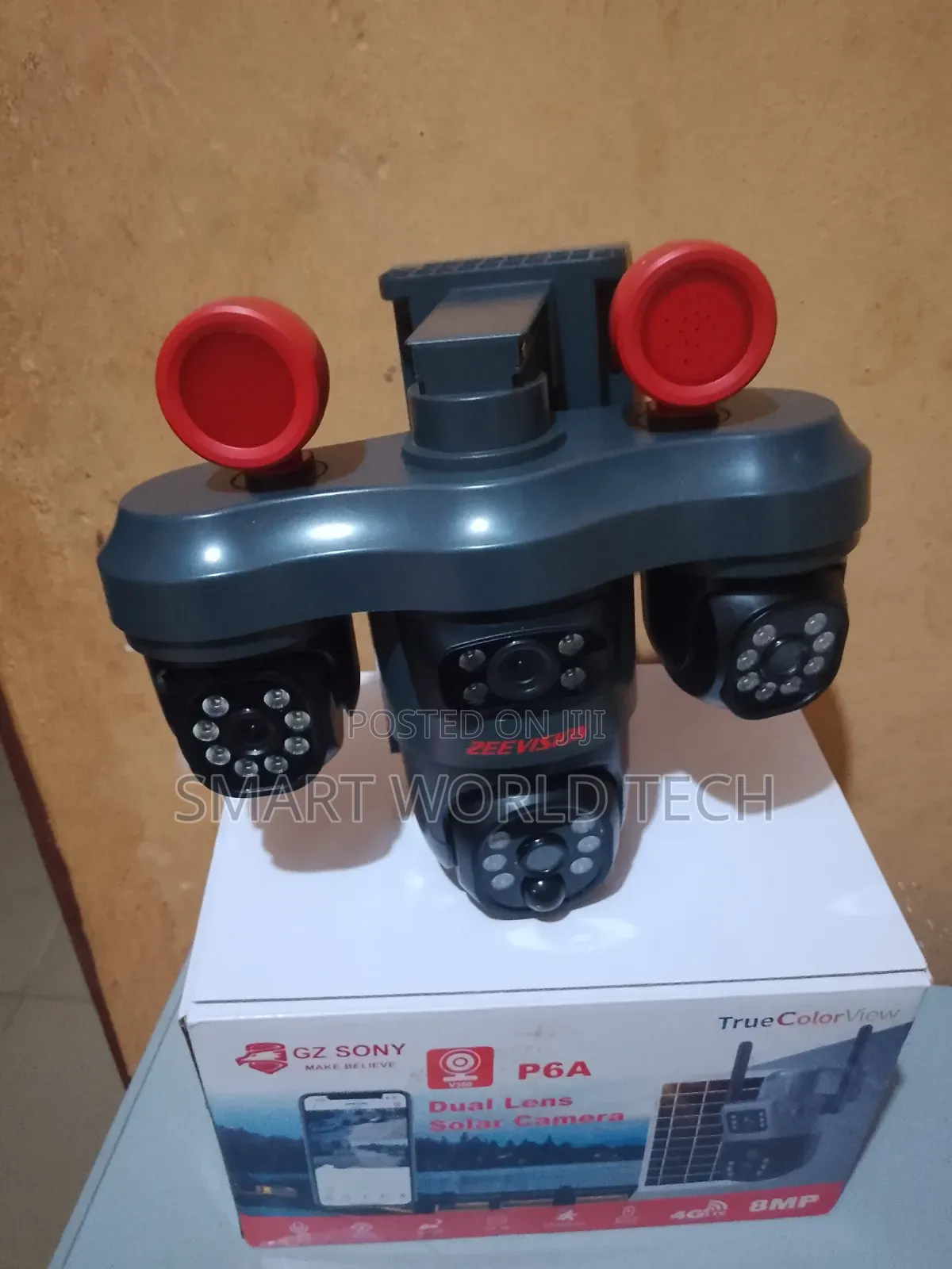 V380 Triple Lens PTZ Solar Camera 4g