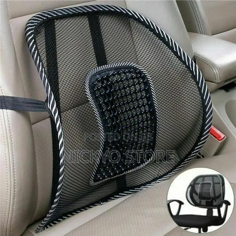 Car Back Support With Massage Beads (Ergonomic Lumbar Support Cushion)