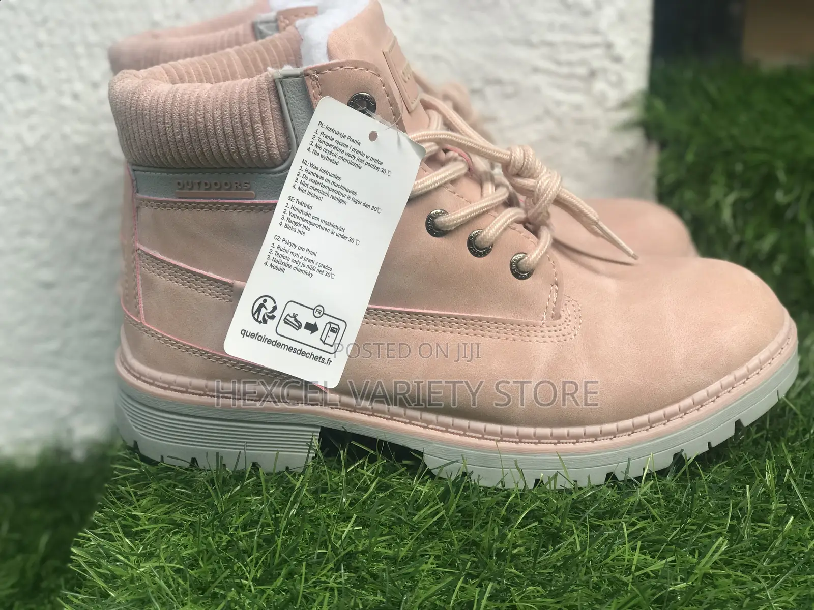 Original Pink Outdoor Ankle Boots