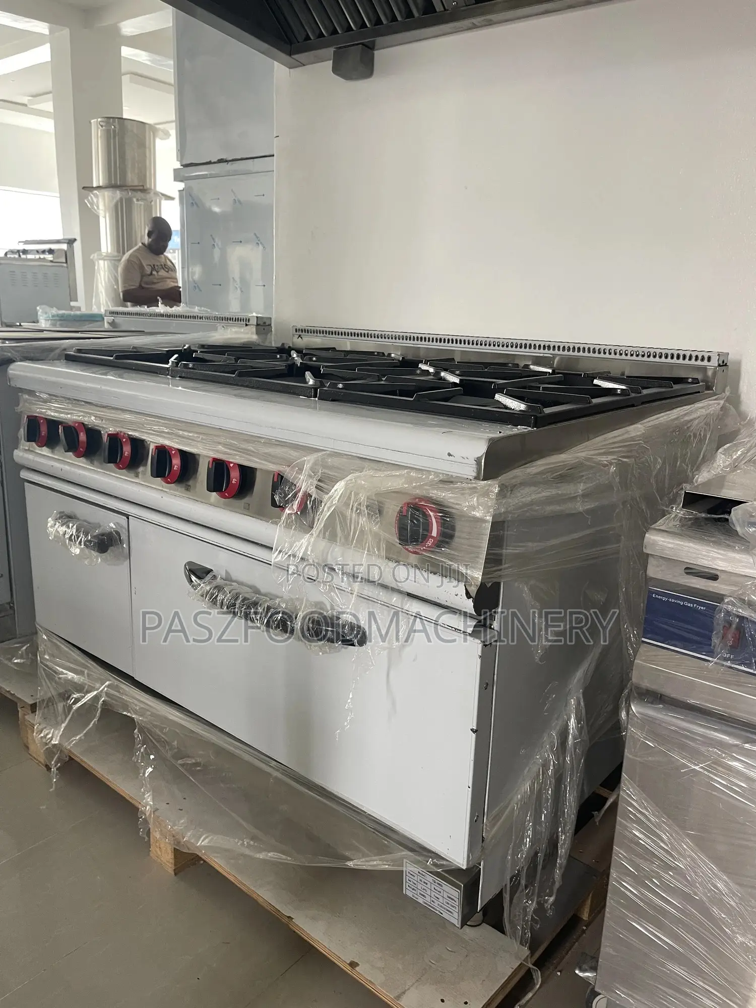 Commercial Industrial 6 Burner Cooker With Oven