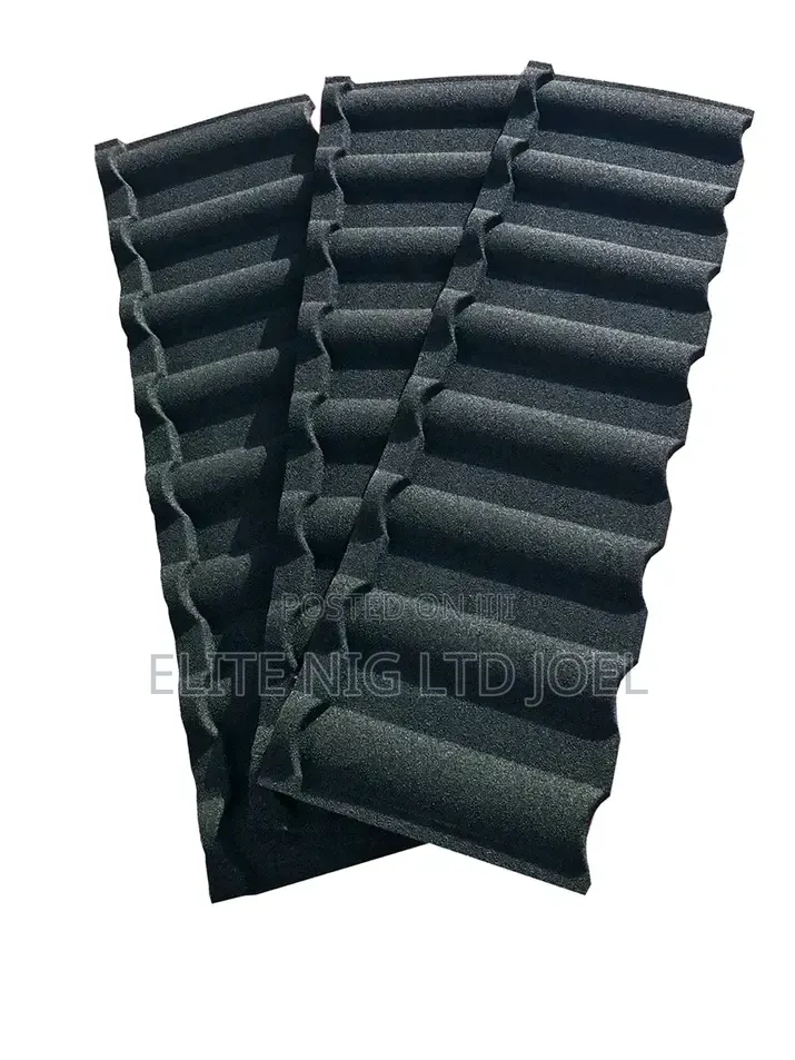 Super Plain Black Milano Stone Coated Roofing Sheet in Ajah Lagos