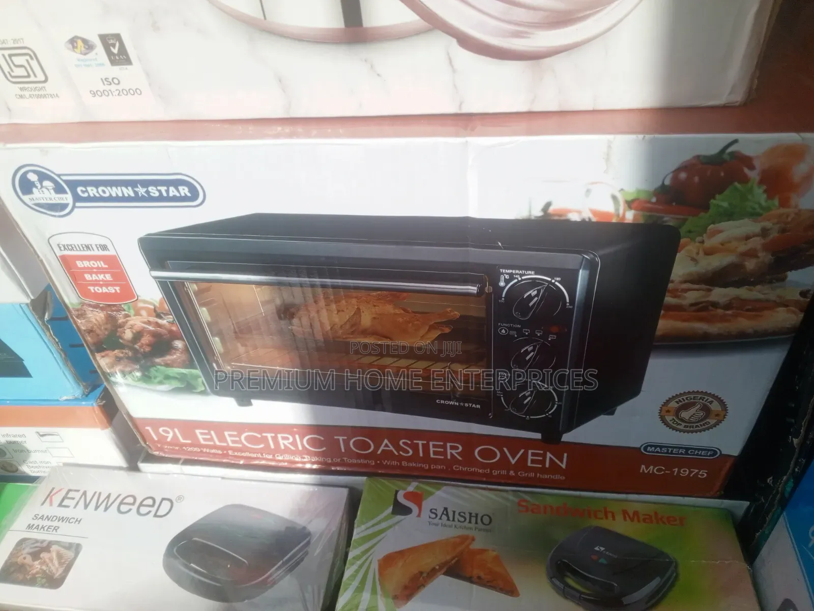 Crown Star Electric Mini Oven Toaster - 19litres