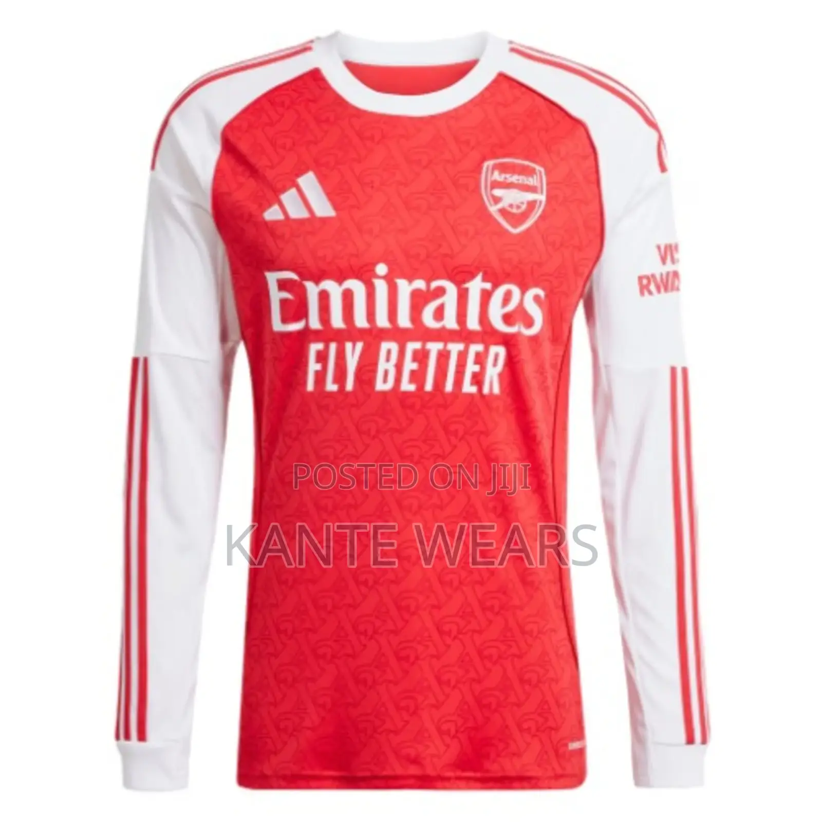 Adidas Arsenal Long Sleeve 2025/2026 Home Jersey