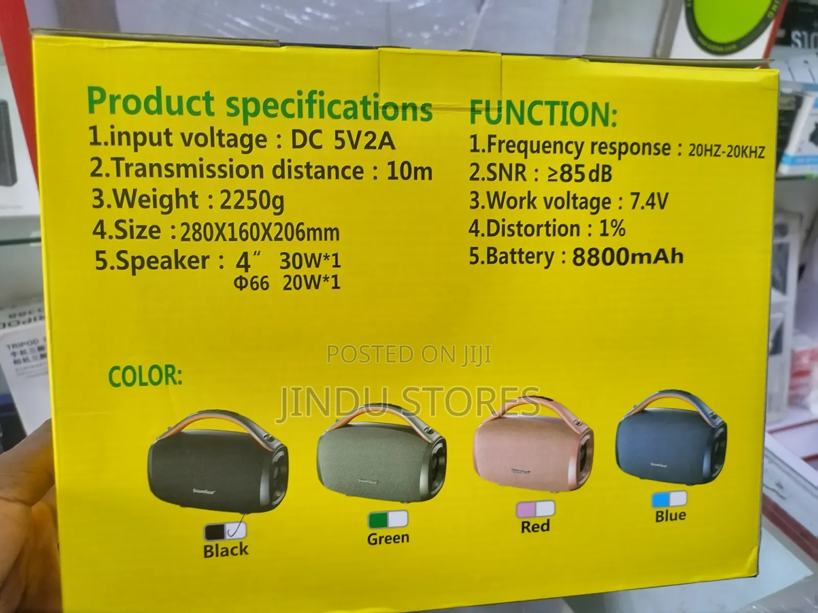Original Boombest Super Bass Bluetooth Speaker Ln-716bt