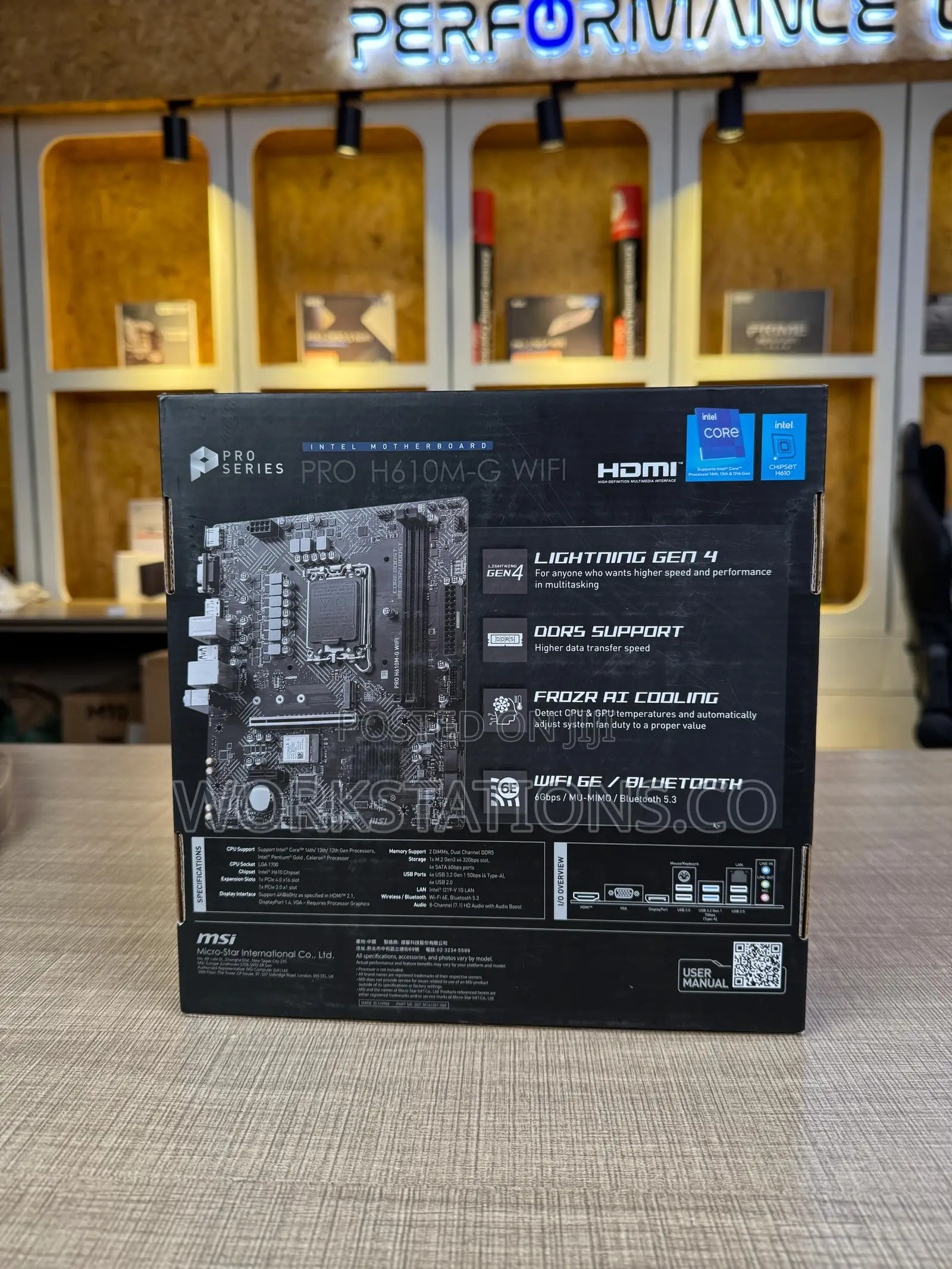 Msi Pro H610m-G Wifi