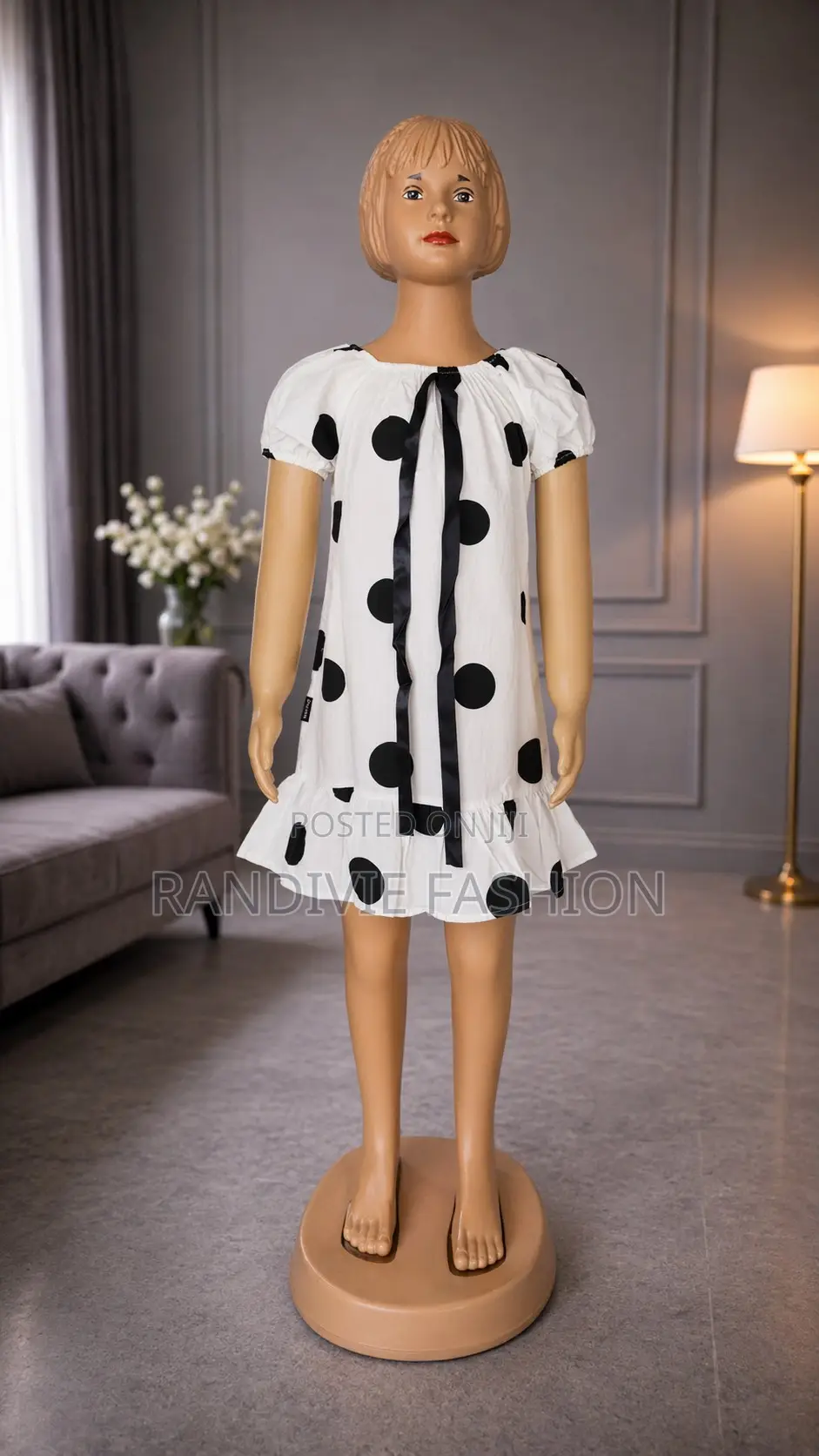 Marline Monroe Baby Dress [White Black]