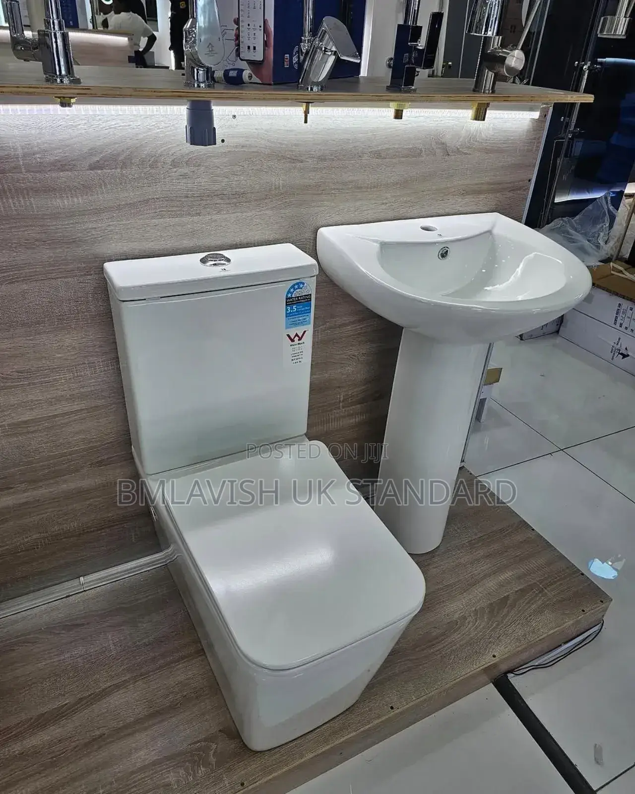 White Water Closet Set