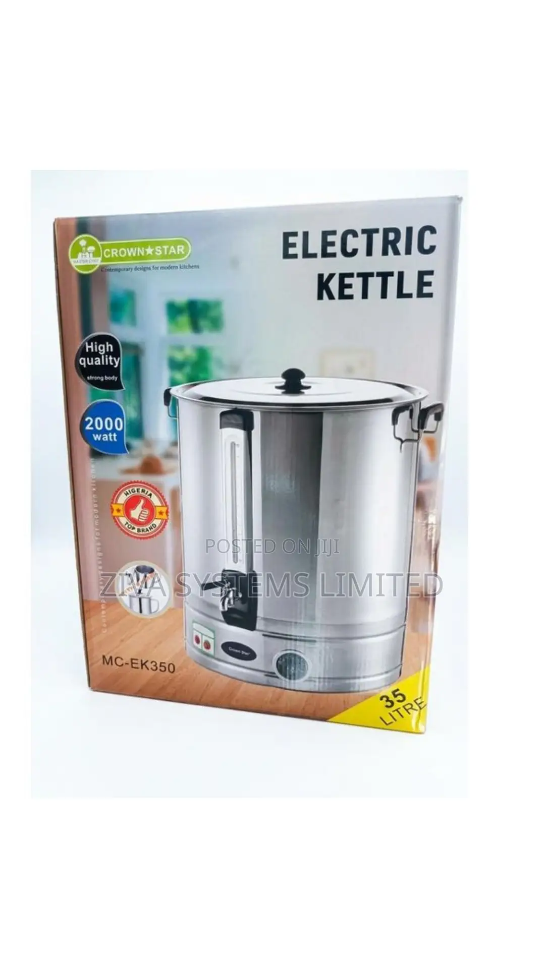 35l Masterchef Electric Kettle Perfect For Restaurants, Event Vendors