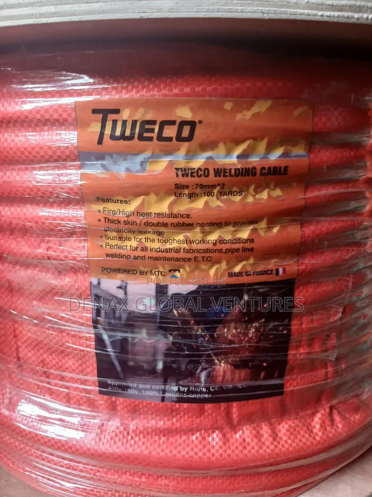 Tweco Welding Cable Roll 70mm100% Copper