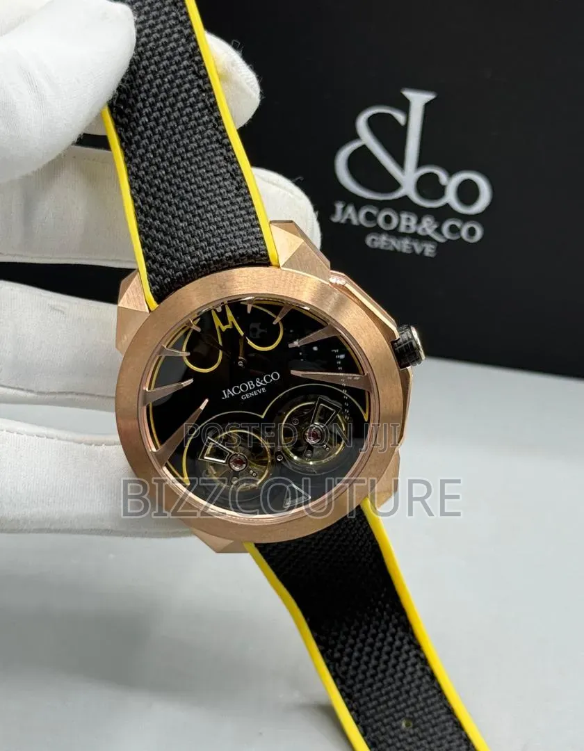 Original Jacob and Co Rubber Strap Watch Available in Store