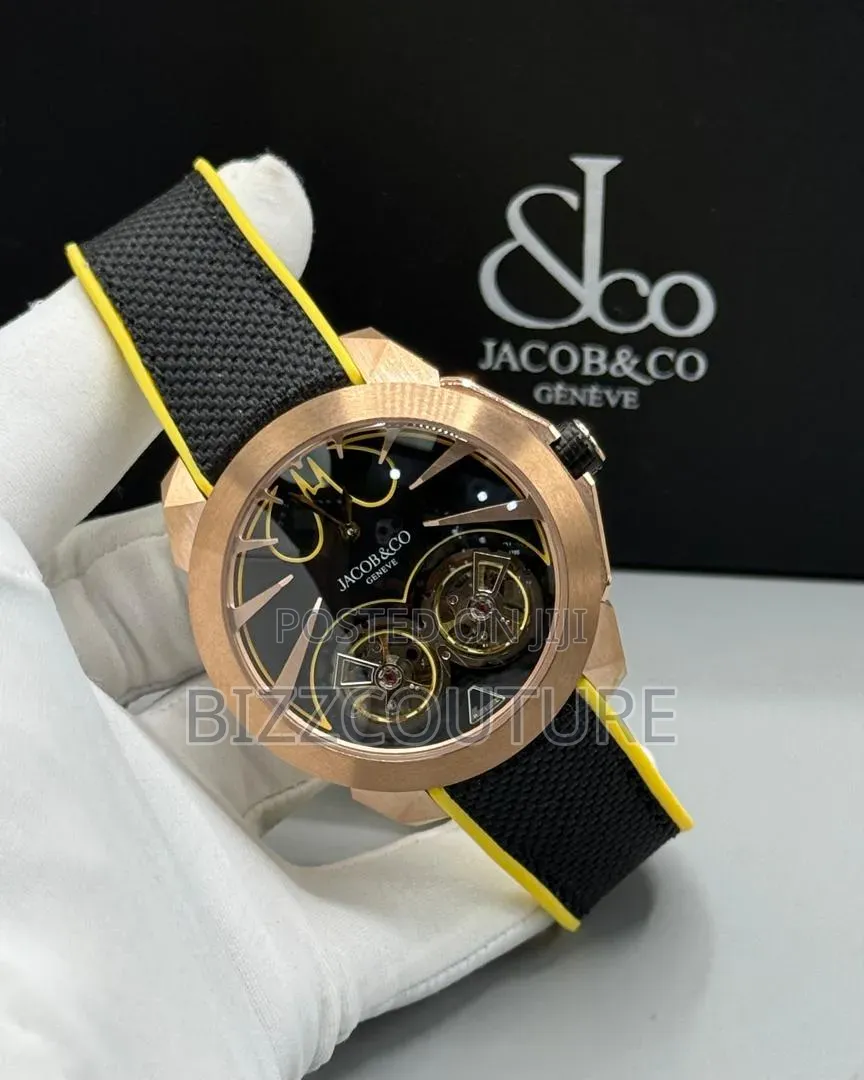 Original Jacob and Co Rubber Strap Watch Available in Store