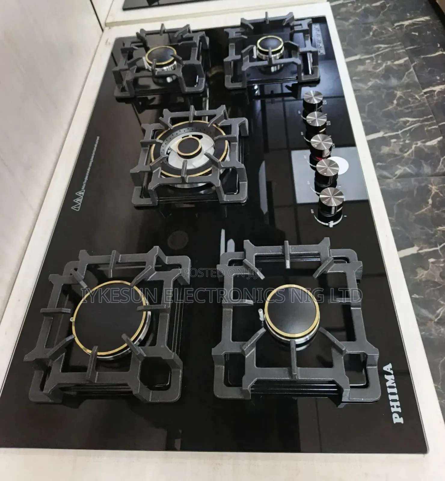Original Phiima Built-in 90cm High Quality 5 Burners Gas Cooker Hob