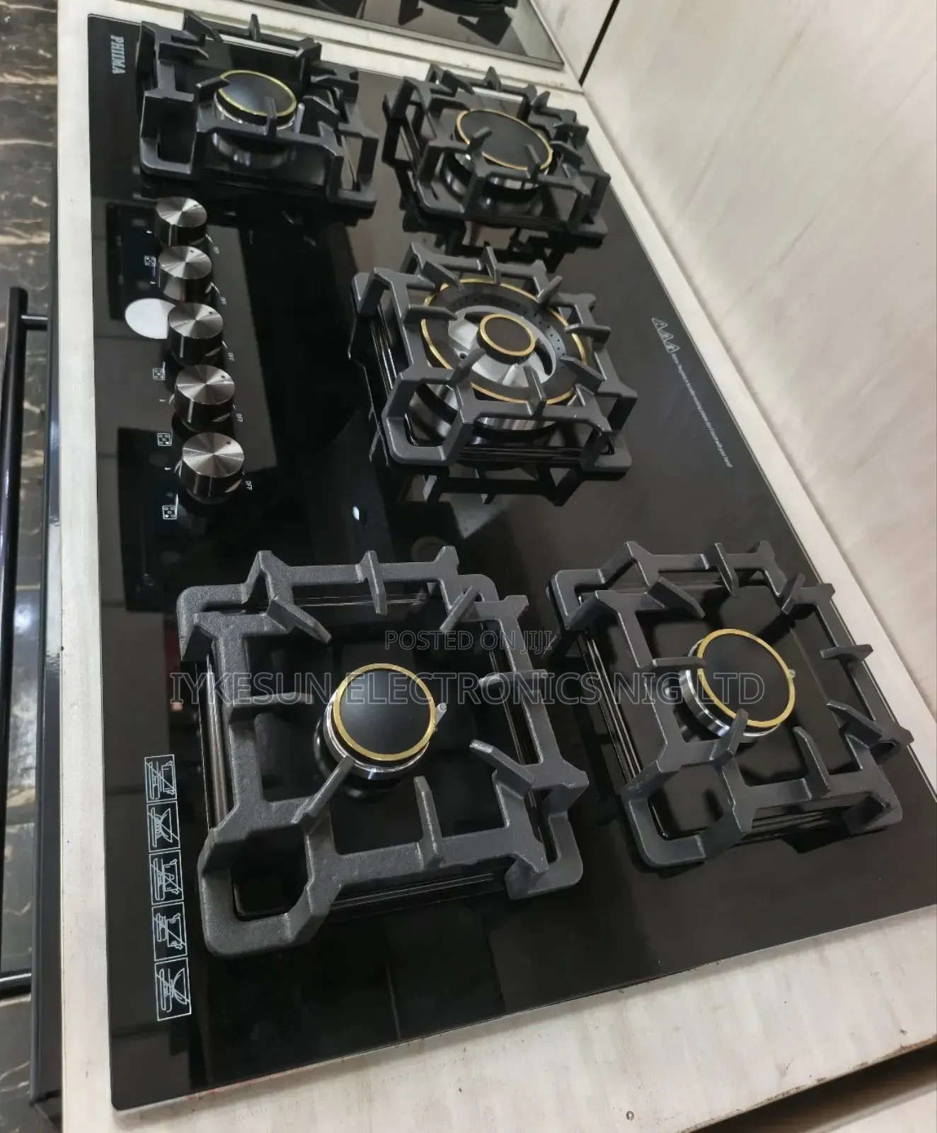 Original Phiima Built-in 90cm High Quality 5 Burners Gas Cooker Hob