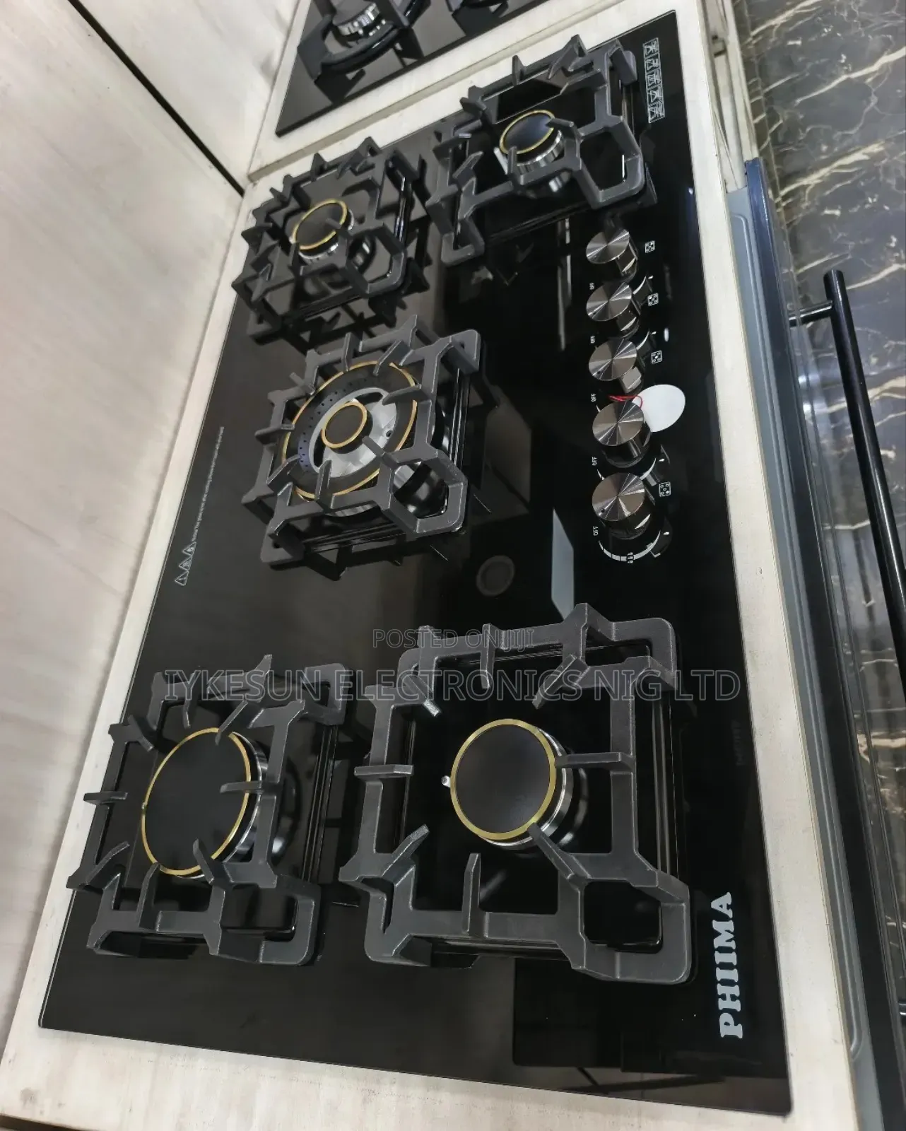 Original Phiima Premium Design Built-in 5 Burners Automatic Gas Cooker
