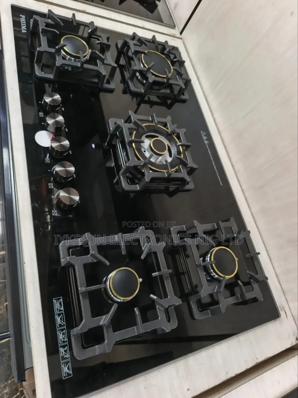Original Phiima Premium Design Built-in 5 Burners Automatic Gas Cooker