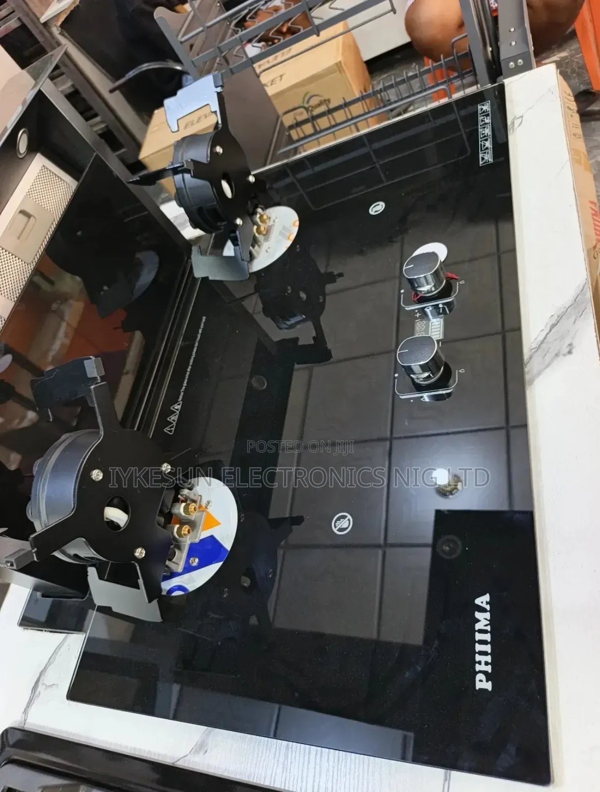 Quality Phiima Inbuilt Cabinet Flips Up 2 Burners Gas Cooker Hob Etc.