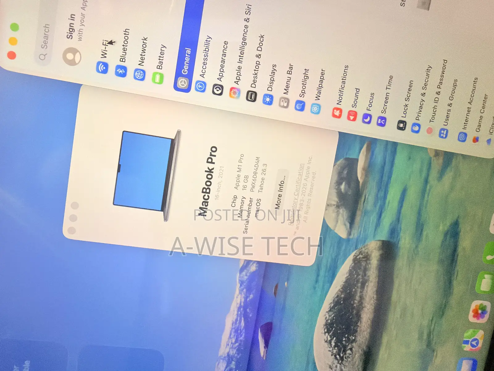 Laptop Apple MacBook Pro 2021 M1 16GB Apple M1 Pro SSD 512GB