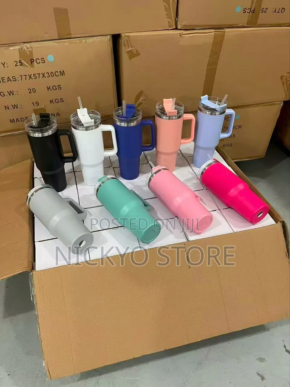 14oz Insulated Travel Mug (With Handle Straw)
