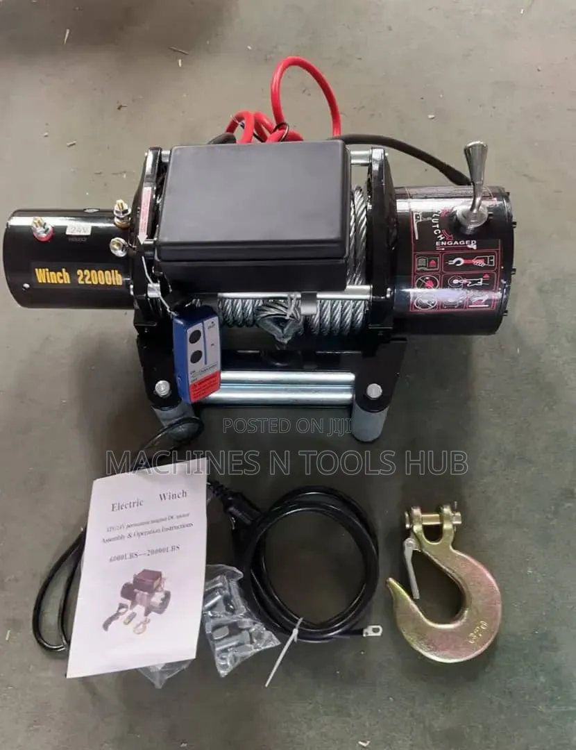 22000lbs (10,000kg) Dc Electric Winch 24volts
