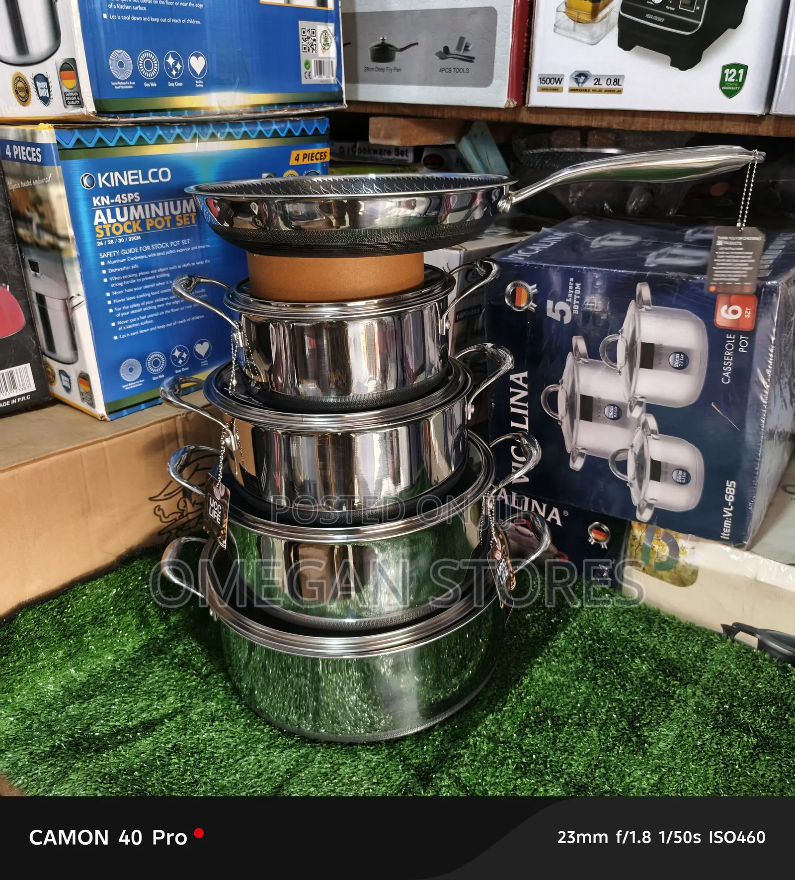 Ucc Life Honey Comb Stainless Steel Cookware Set