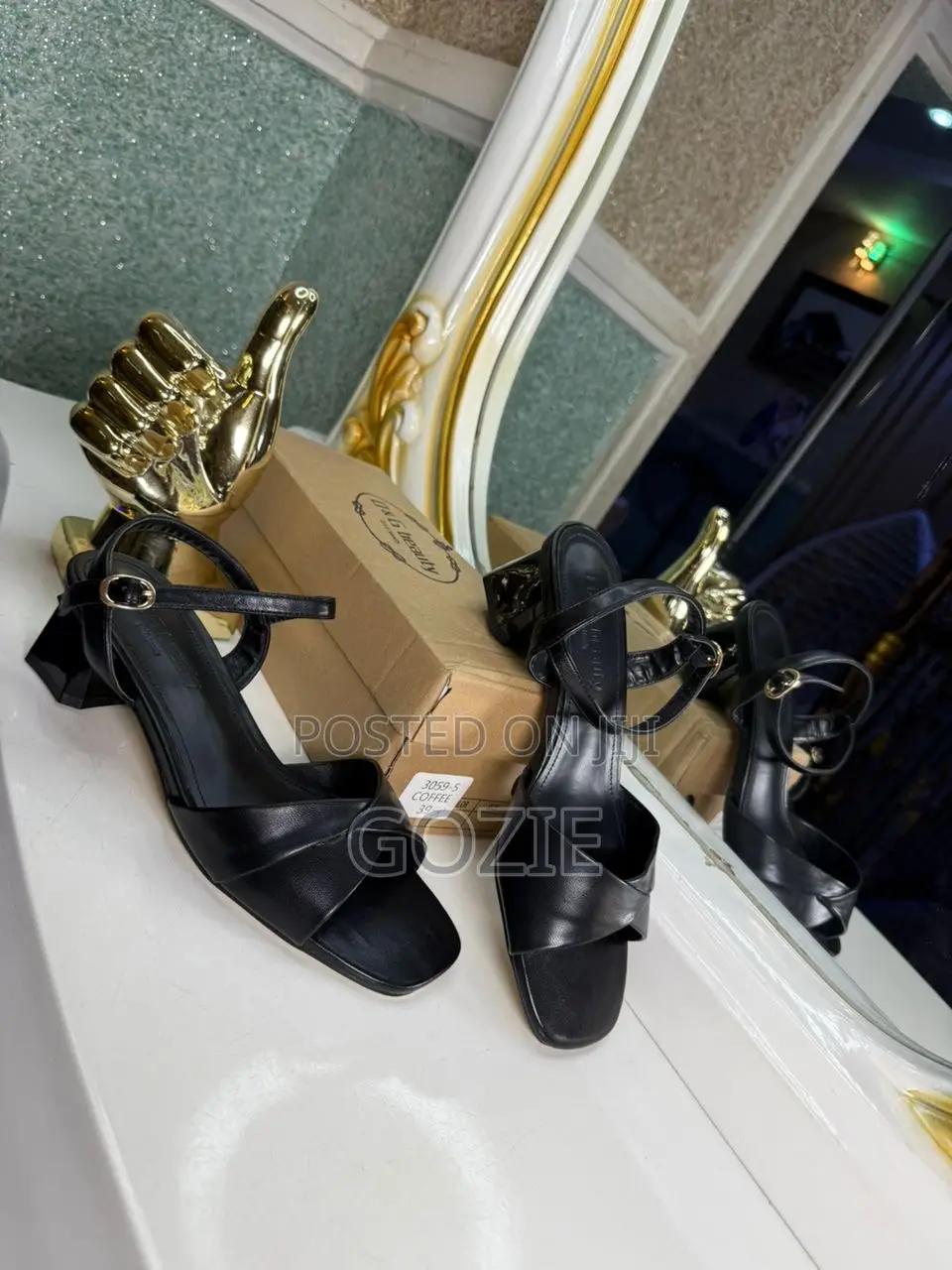 Beautiful Elegant Low Block Heel Sandals
