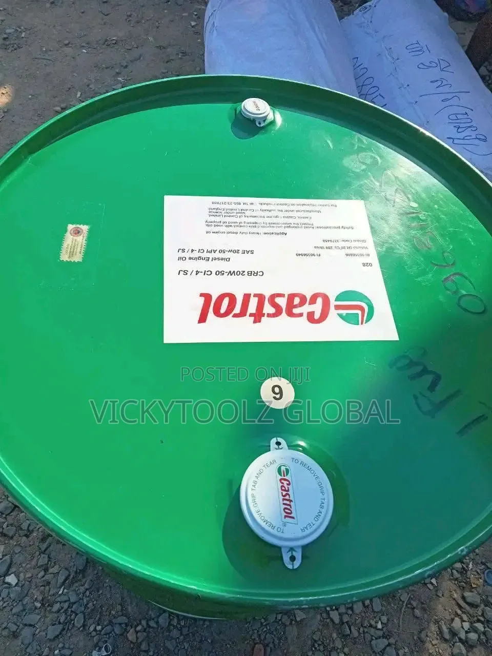 Castrol CRB 20w-50 Cl-4/Sj Diesel Engine Oil Sae 20w-50 Drum