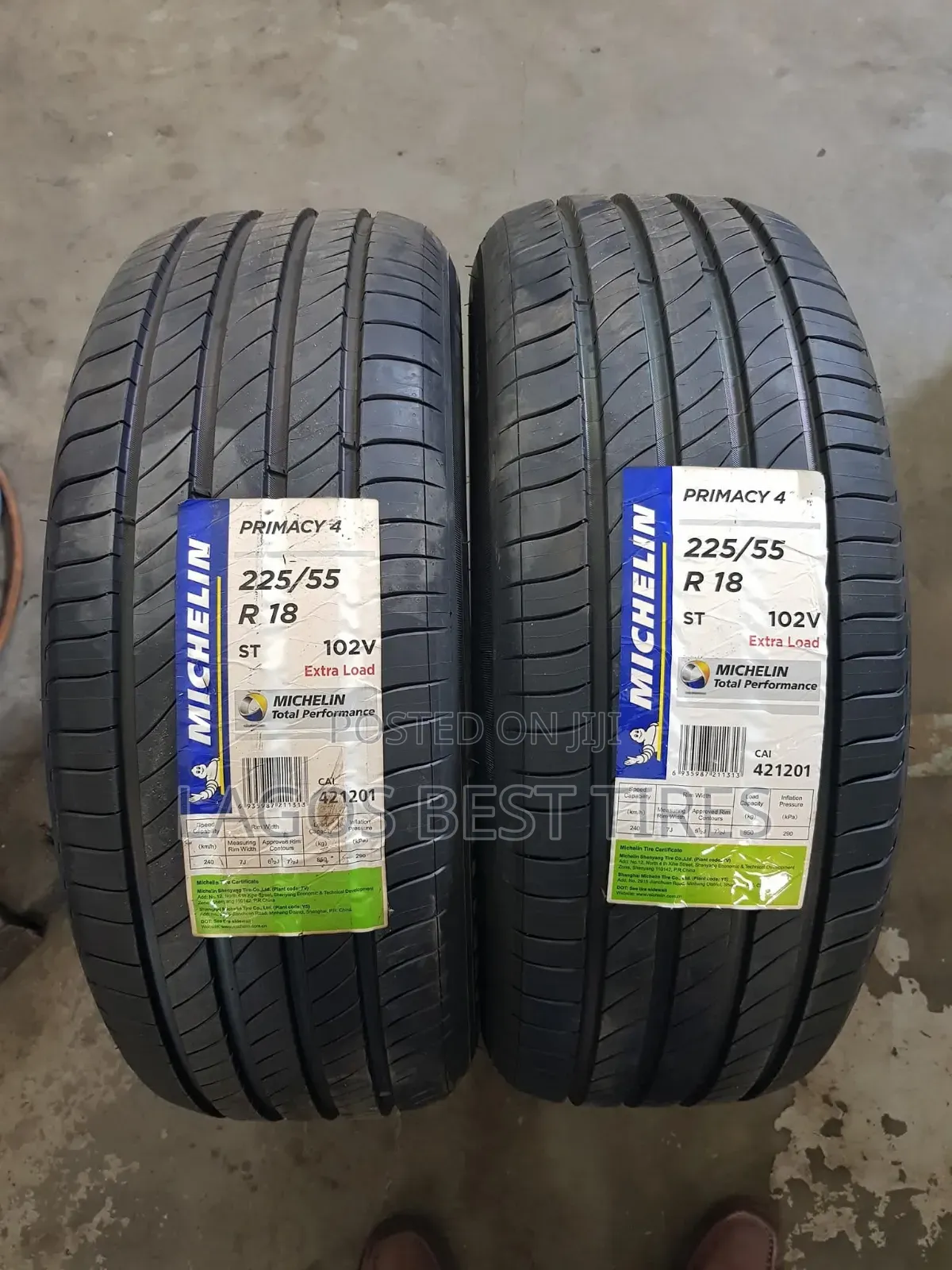 Premium Pair: Michelin Primacy 4 – 225/55 R18 102v (Extra Load)