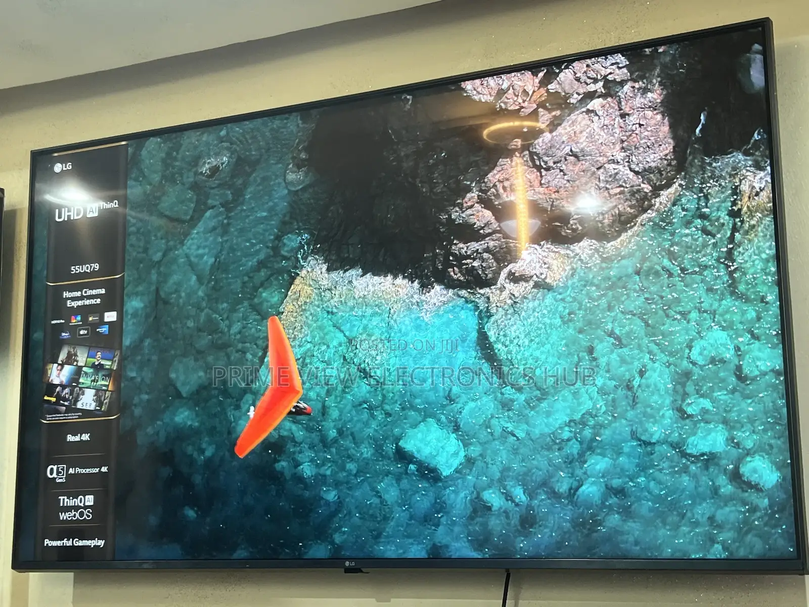 Clean LG 55-Inch Smart TV Uhd Very Sharp Picture